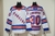 Camisa NHL New York Rangers Jersey Branca – vista frontal com logo dos Rangers