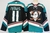 Camisa NHL Anaheim Ducks Jersey Preta e Azul – vista frontal com logo dos Ducks