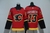 Camisa NHL Calgary Flames Jersey Vermelha – vista frontal com logo dos Flames