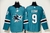 Camisa NHL San Jose Sharks Jersey Azul – vista frontal com logo dos Sharks
