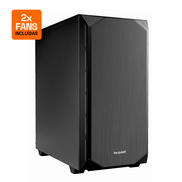 Gabinete Gamer Be Quiet Pure Base Preto Mid Tower Fans Bg