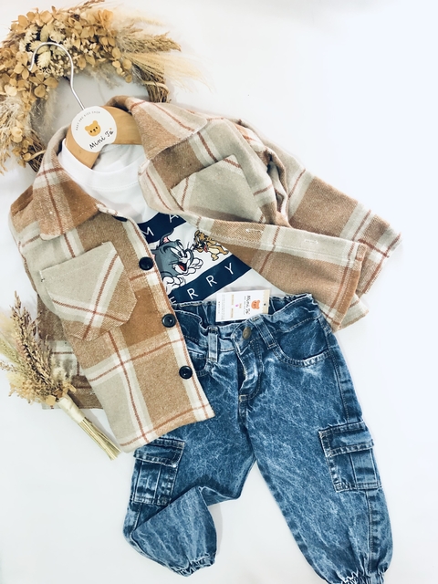 CAMISACO PAÑO BEIGE