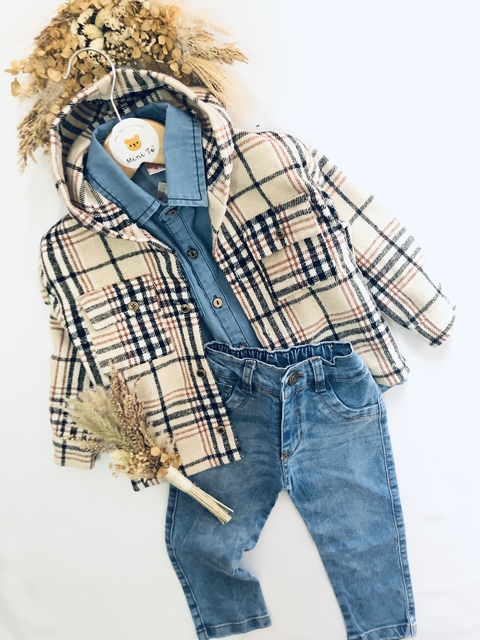 CAMISACO CUADRILLE BEIGE