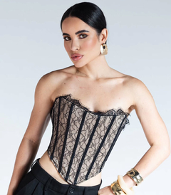 CORSELET RENDA na internet