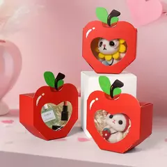 Caja Manzana con visor. Precio por unidad. - comprar online