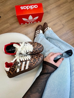 Samba OG Leopard - acompanha cadarço branco & vermelho na internet