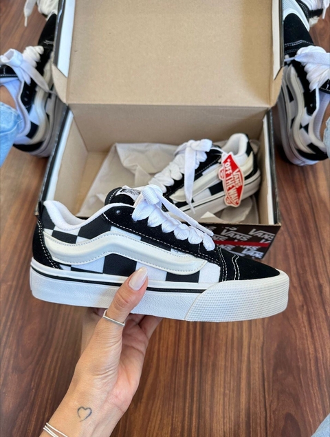 Vans KNU - Preto Quadriculado - comprar online
