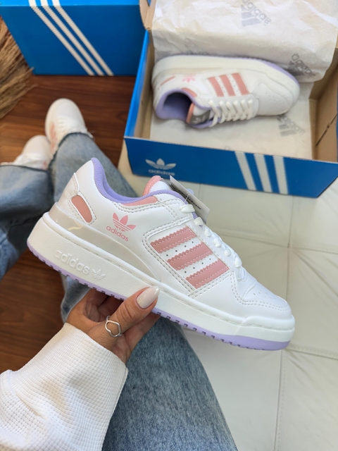 Adidas Fórum - Branco/Rosa/Roxo