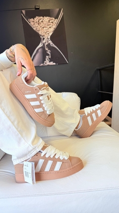 Adidas Campus (camurça natural) - Bege/Ferrugem