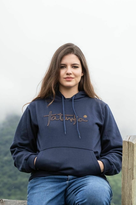 Moletom Tatanka Azul Marinho Bordado em Laranja - comprar online