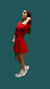 Vestido Carmin Manga 3/4 + Short - comprar online