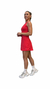 Vestido Fitness para Beach Tennis e Padel Básico Vermelho + Short Feminino - Duppla Roupas Esportivas