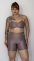 Conjunto Short e Top Alça Fina - Castanho - comprar online