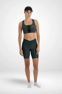 Safetti Bermuda de Corrida Feminina Titán 2.0 Cinza