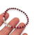 Pulsera Plata Piedras Chicas Rojas cod2641