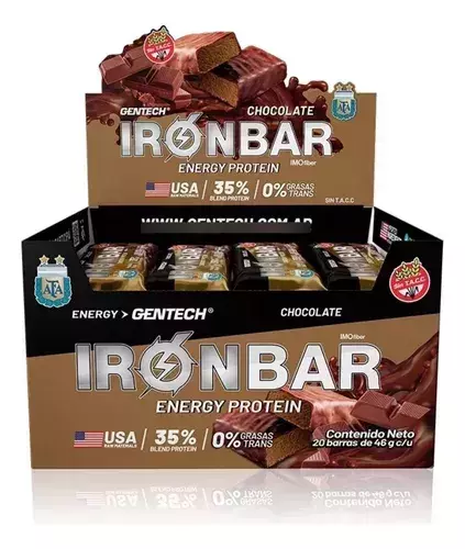 Gentech Iron Bar Barras Proteicas 20U - comprar online