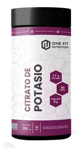 One Fit Nutrition Citrato de Potasio 150 grs