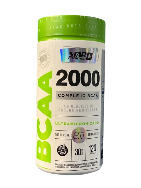 Bcaa 2000 X 120 Caps Star Nutrition Aminoácidos Ramificados - comprar online