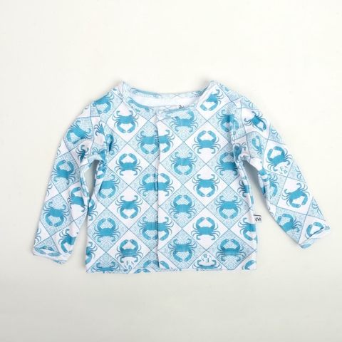 BATITA-ALGODÓN PIMA-ESTAMPADO CANGREJITOS