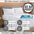 Set x4 Fundas de Almohadas 180 Hilos Blancas Algodón 70x50 - tienda en línea
