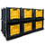 Set x6 Estantería Modular con Canastilla Cerrada y Ventana