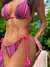 Biquini Geovanella Trico Bali Purple/Pink - Dupla Face
