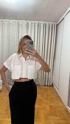 Camisa Cropped Bolsos - Julia Loyacono Store
