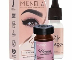 Kit Henna Sobrancelhas Menela - Castanho Médio - comprar online