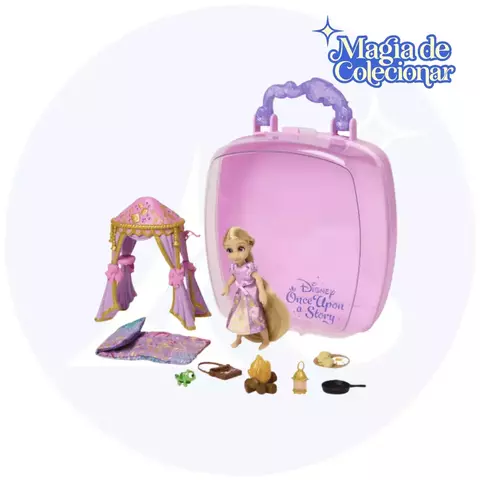 Boneca Disney Store Maletinha Rapunzel Once Upon a Story Mini Doll Playset – Tangled
