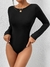 Body manga longa - Preto - comprar online