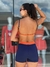 Conjunto Elite marinho e laranja - Kaizen Sport