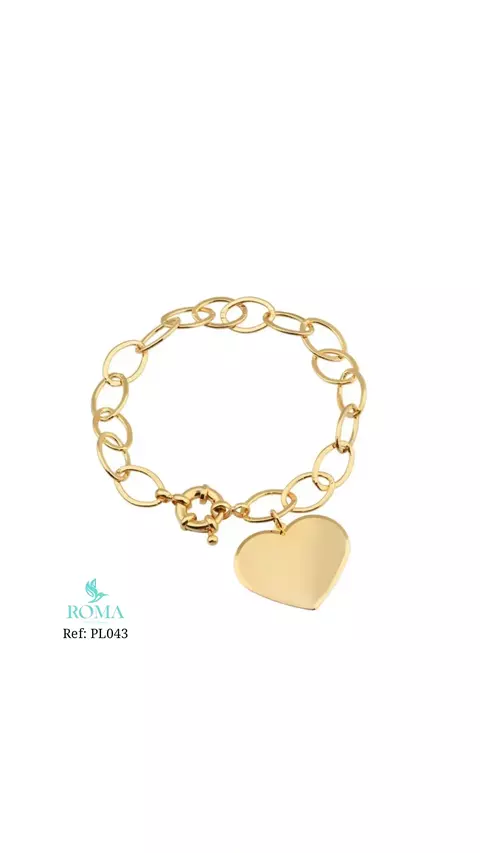 Pulseira ping coração Ref: PL043 - comprar online