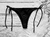 Colaless Tiras Negro Tachas plateadas - comprar online