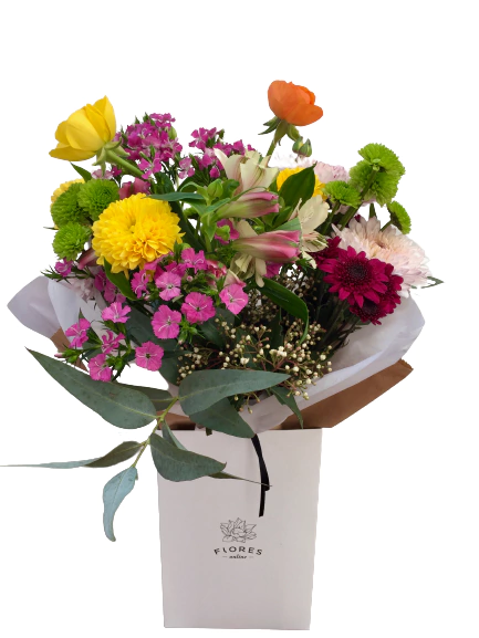 A114 - Arreglo campestre con mix de flores A114 - Arreglo campestre con mix de flores