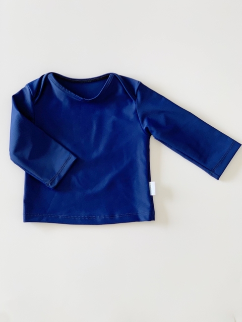 Remera de Lycra Azul Marino SolarMax con FPU 50+