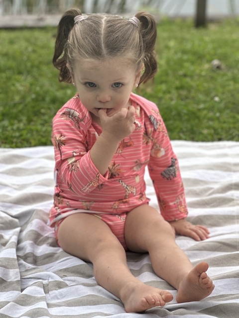 Remera de Lycra Safari Rosa con FPU 50+