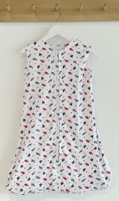 Bolsita de Dormir de Algodón Cohetes