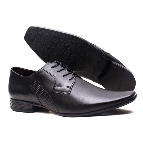 Sapato Social Masculino Calvest Couro Pelica Carneiro -37 ao 44