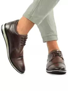 Sapato Social Masculino Oxford Couro Ecológico 37 ao 44 Capuccino - loja online