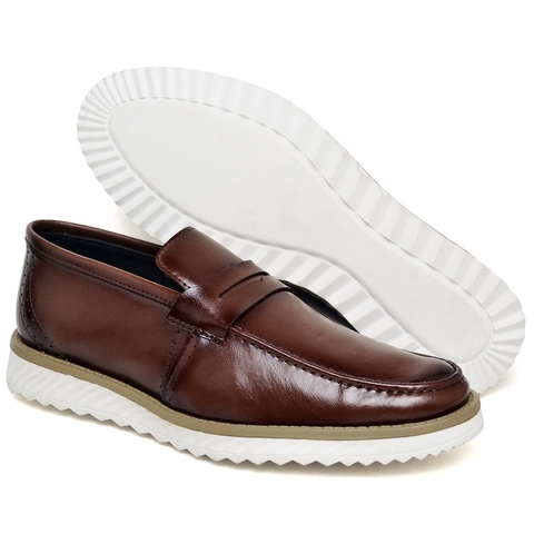 Sapato Masculino Social Oxford Casual 37 ao 44 Cappuccino - comprar online
