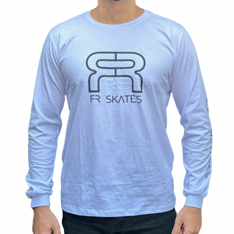 Camiseta manga Longa FR SKATES - Branca