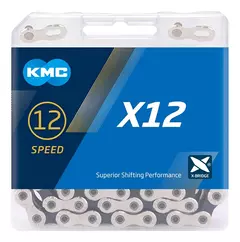 Cadena KMC X12 Plata/Plata 12 Velocidades