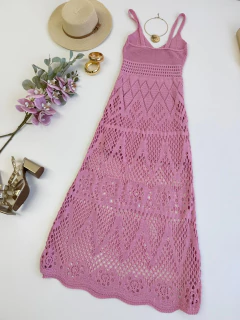 Vestido Tricot Rosa na internet