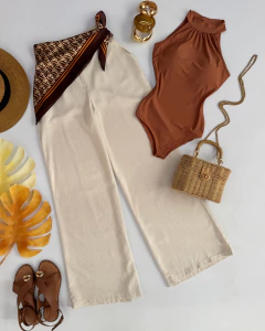 Calça pantalona linho na internet