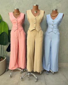 Conjunto calça e colete - Glamix
