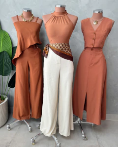 Calça pantalona linho - loja online