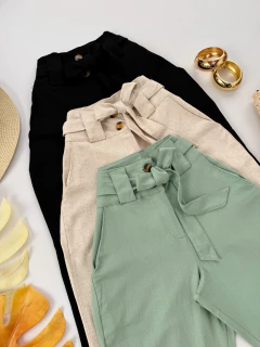 Calça linho botões - comprar online