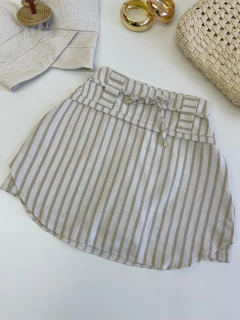 Saia shorts linho na internet