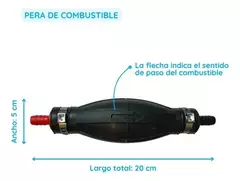 Manguera C/ Perita Para Combustible F/ De Borda Universal