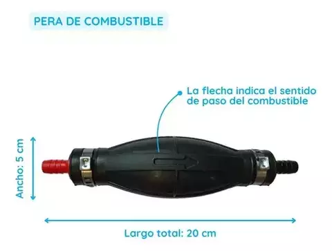 Manguera C/ Perita Para Combustible F/ De Borda Universal